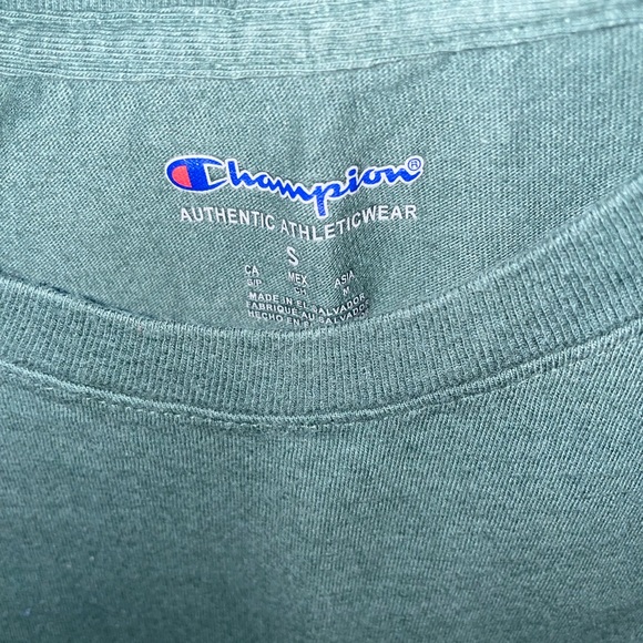 Champion Green Embroidered Logos Tshirt - Picture 2 of 2